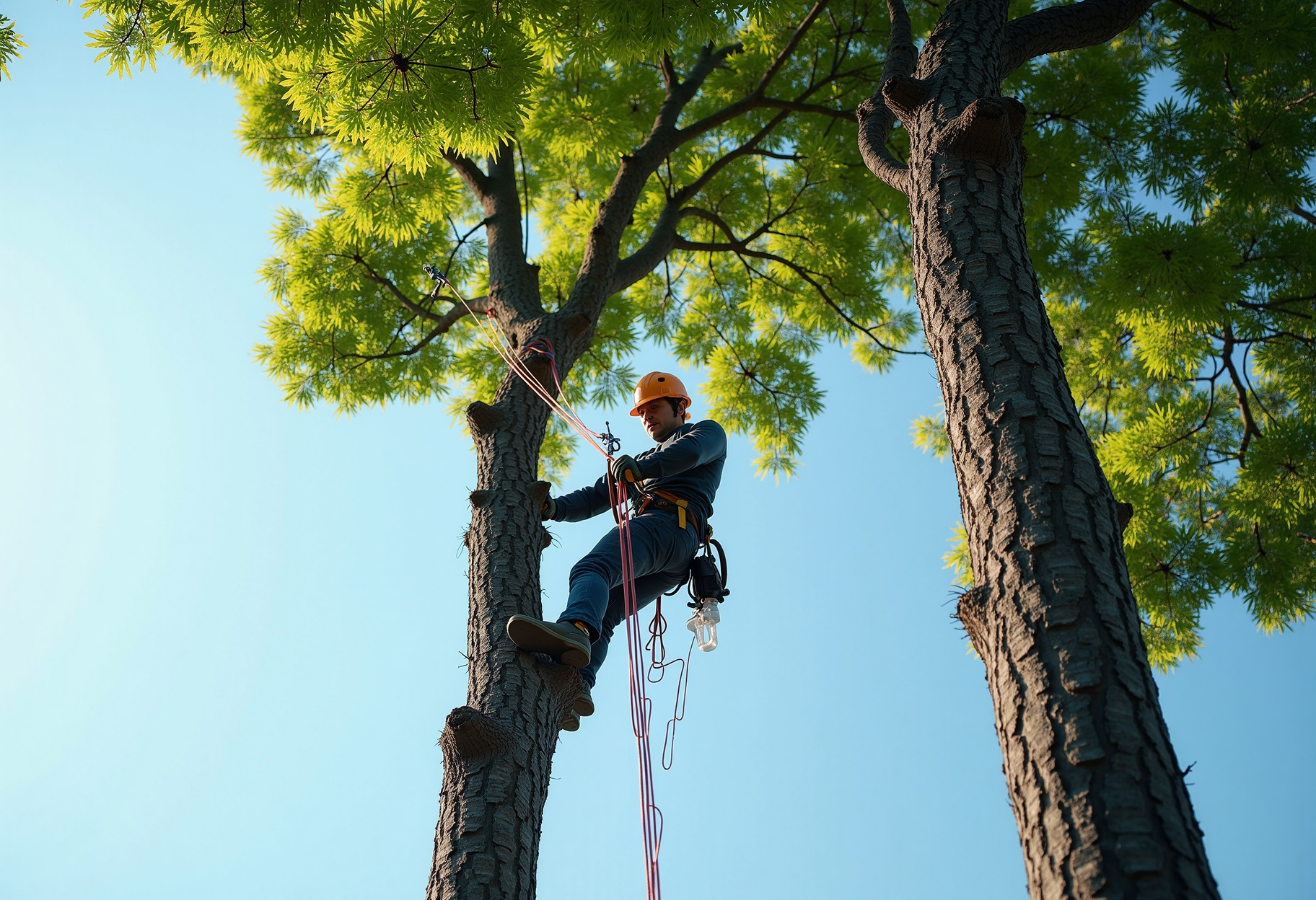 Climber up the tree