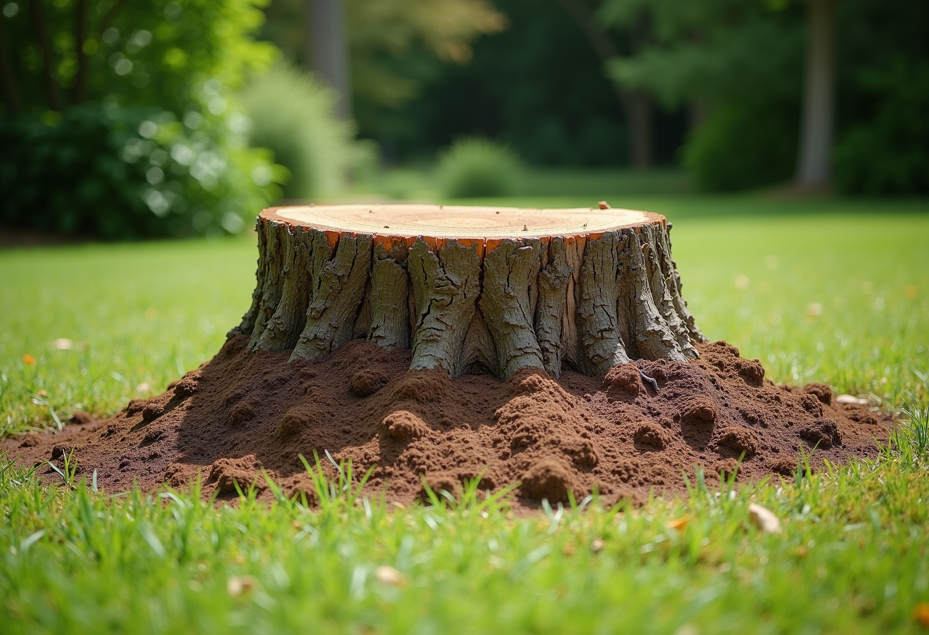Stump ground out